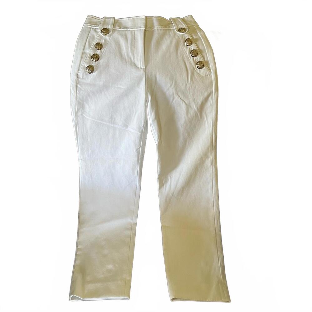 WHBM Classic Women's Pants w/ Button Accents